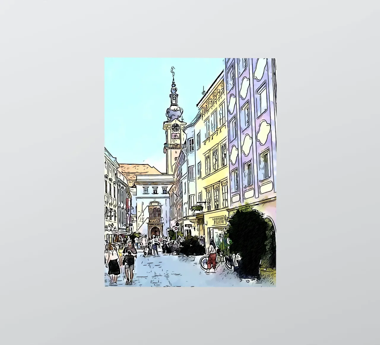 Linz, Motiv 4 adesivo da ZAMART