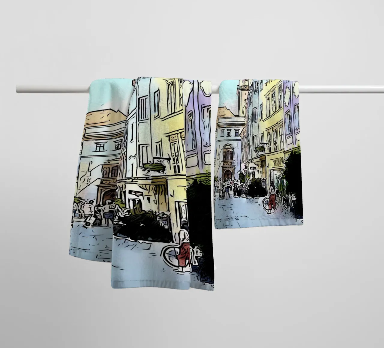 Linz, Motiv 4 asciugamano da bagno da ZAMART