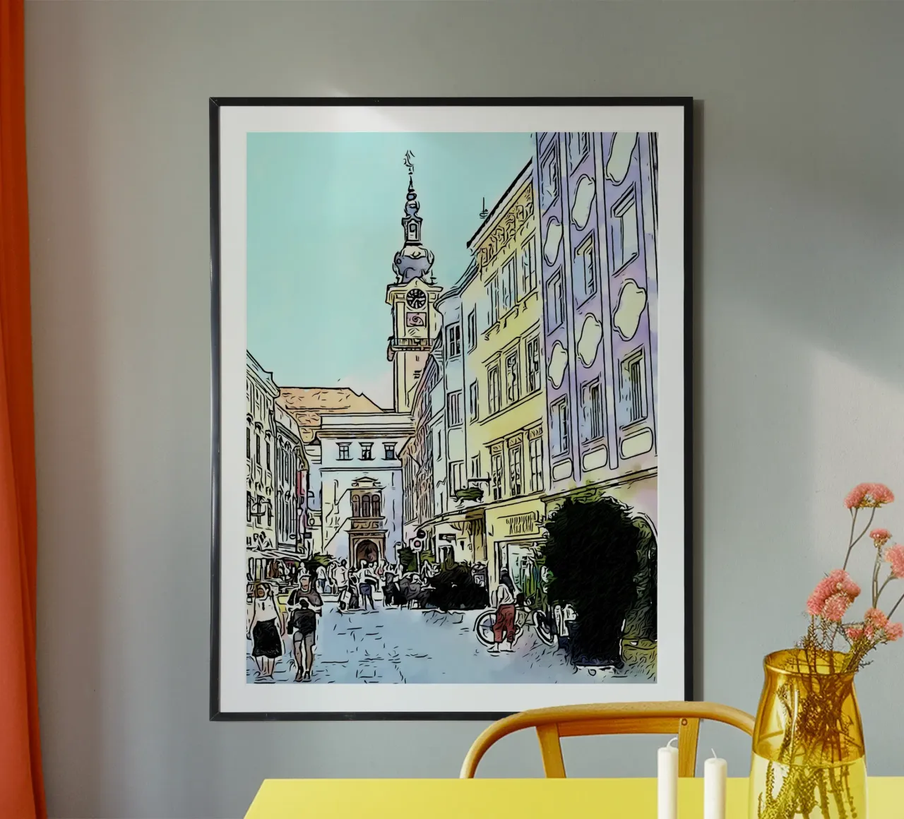 Linz, Motiv 4 carta hahnemühle da ZAMART