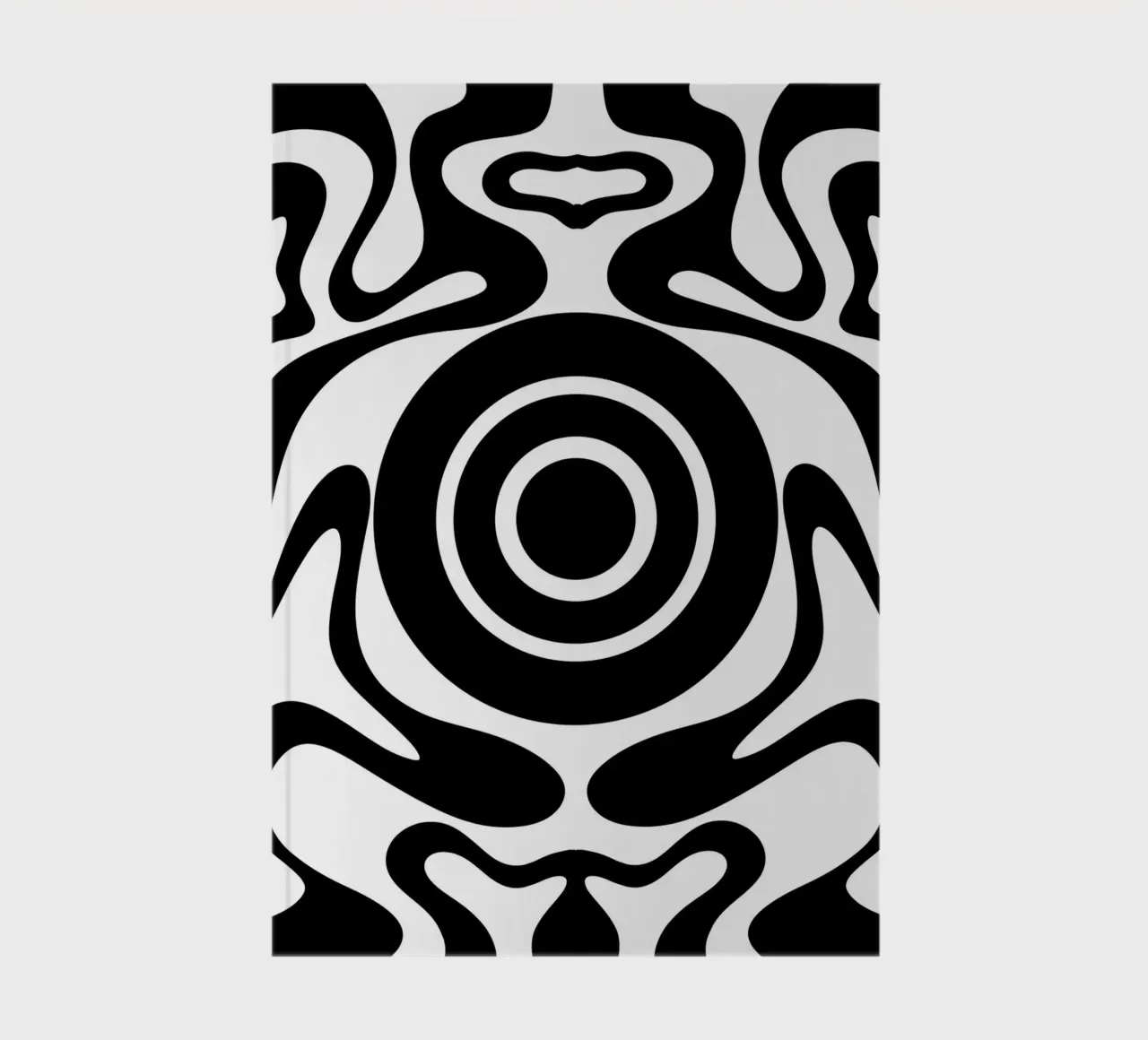 Black and White Wave Pattern notebook by MODERN NUANCE