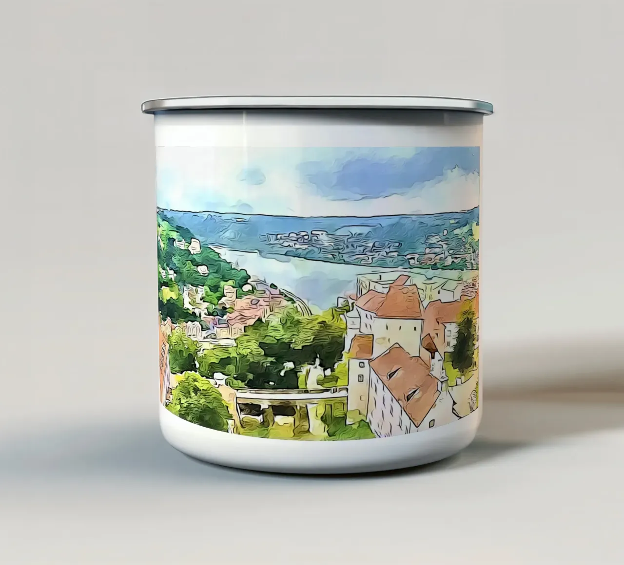 Passau, Motiv 2 tazza in smalto da ZAMART