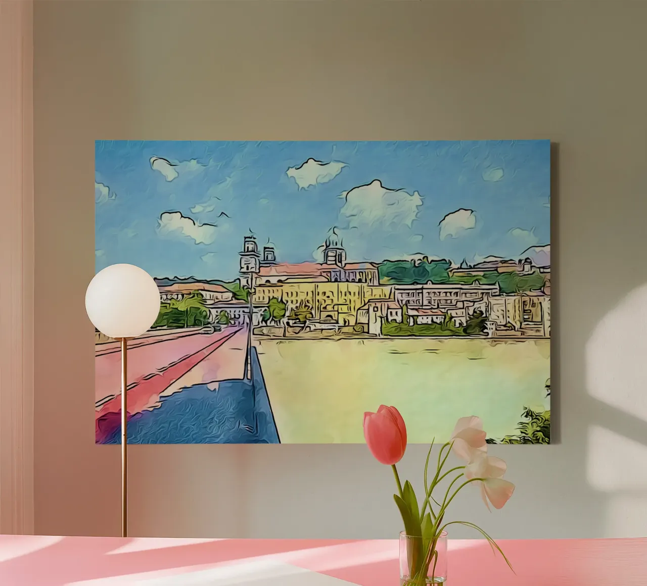 Passau, Motiv 3 canvas by ZAMART