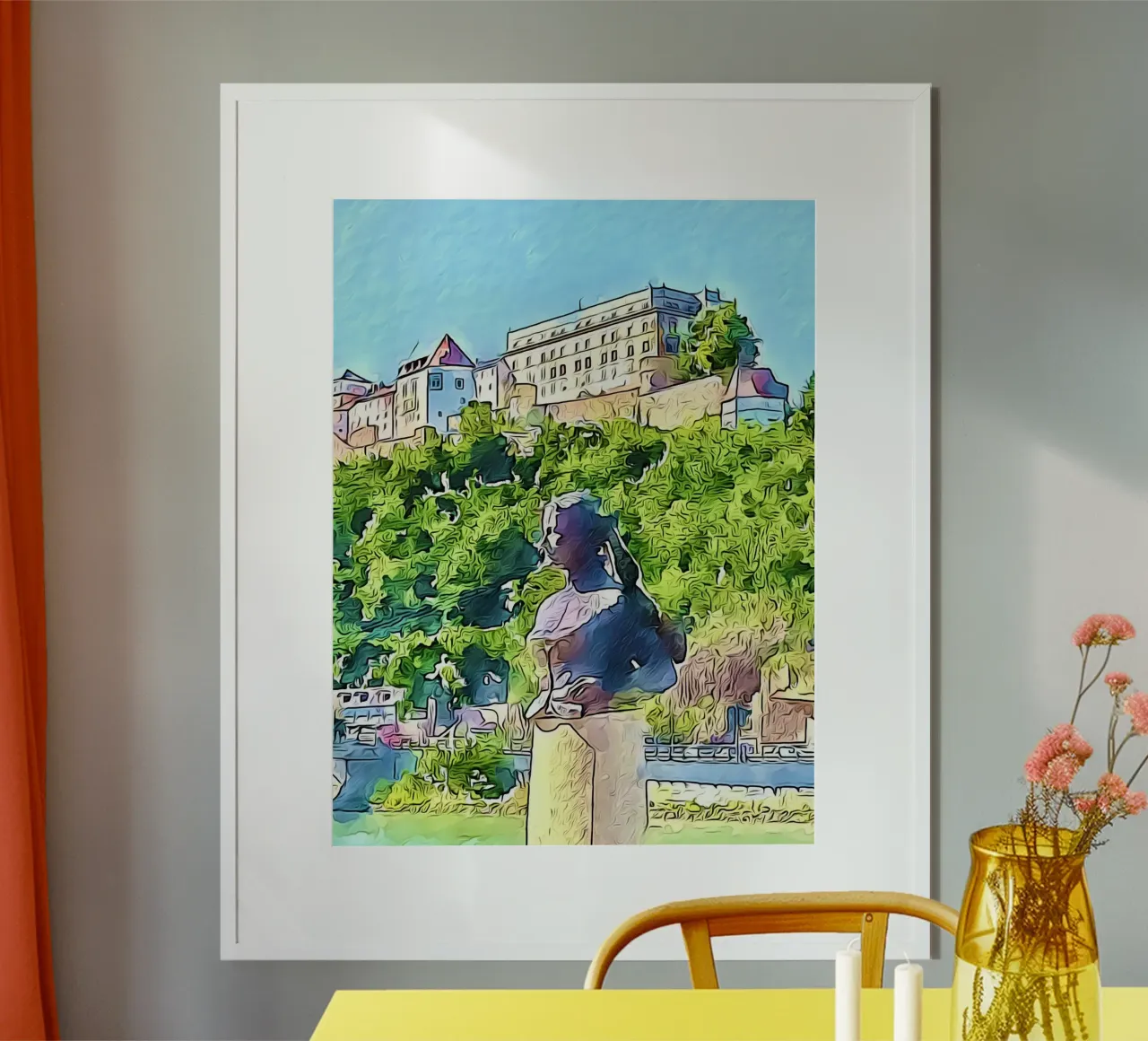 Passau, Motiv 5 poster con telaio in legno da ZAMART