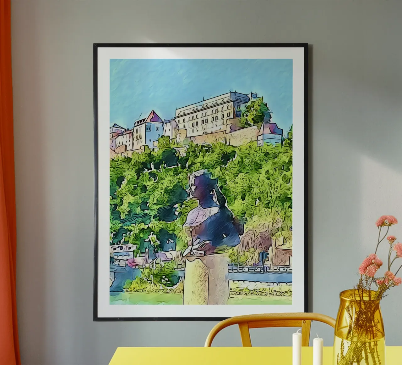 Passau, Motiv 5 poster con telaio in legno da ZAMART
