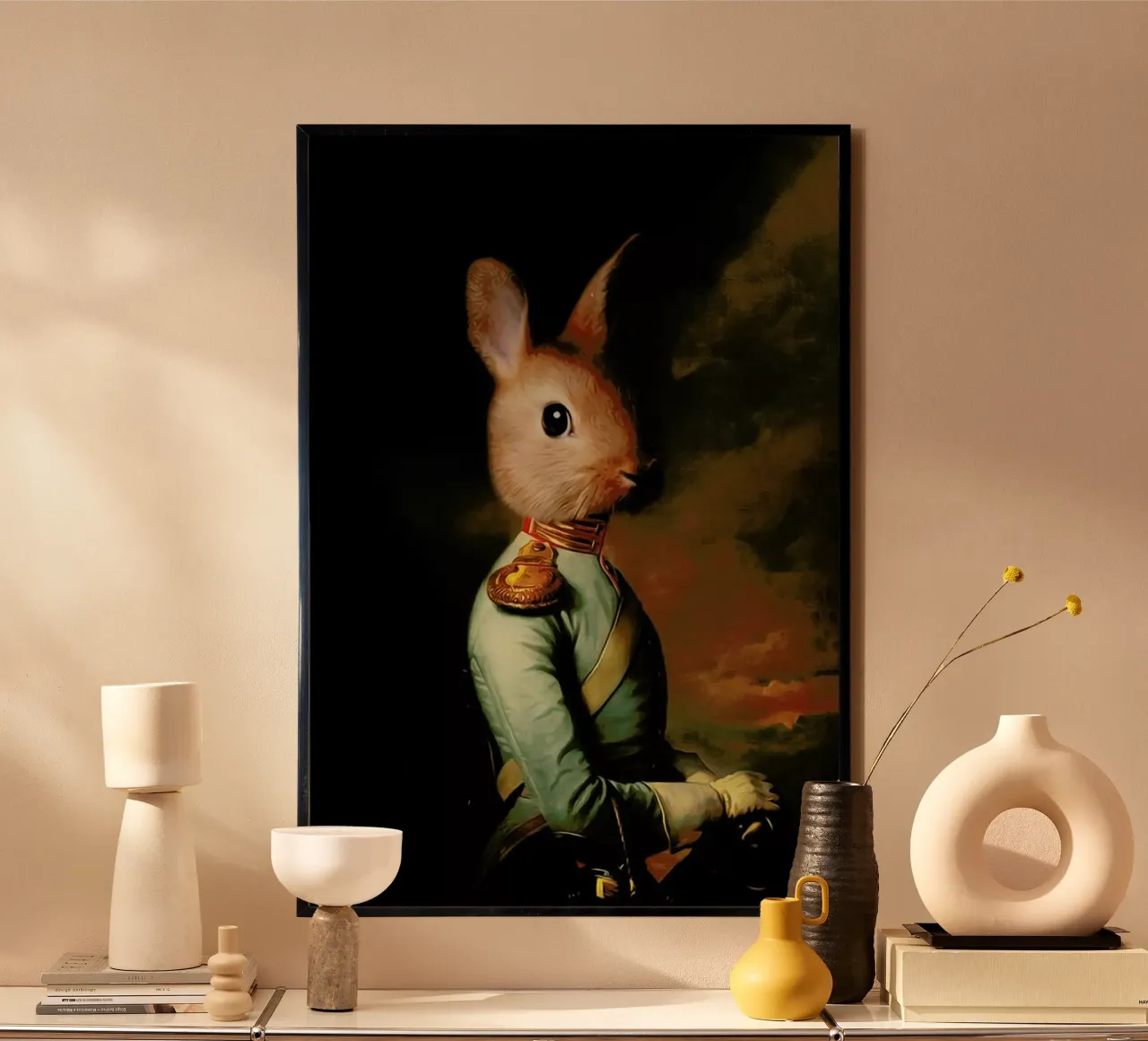 Den poster con telaio in legno da Tein Lucasson