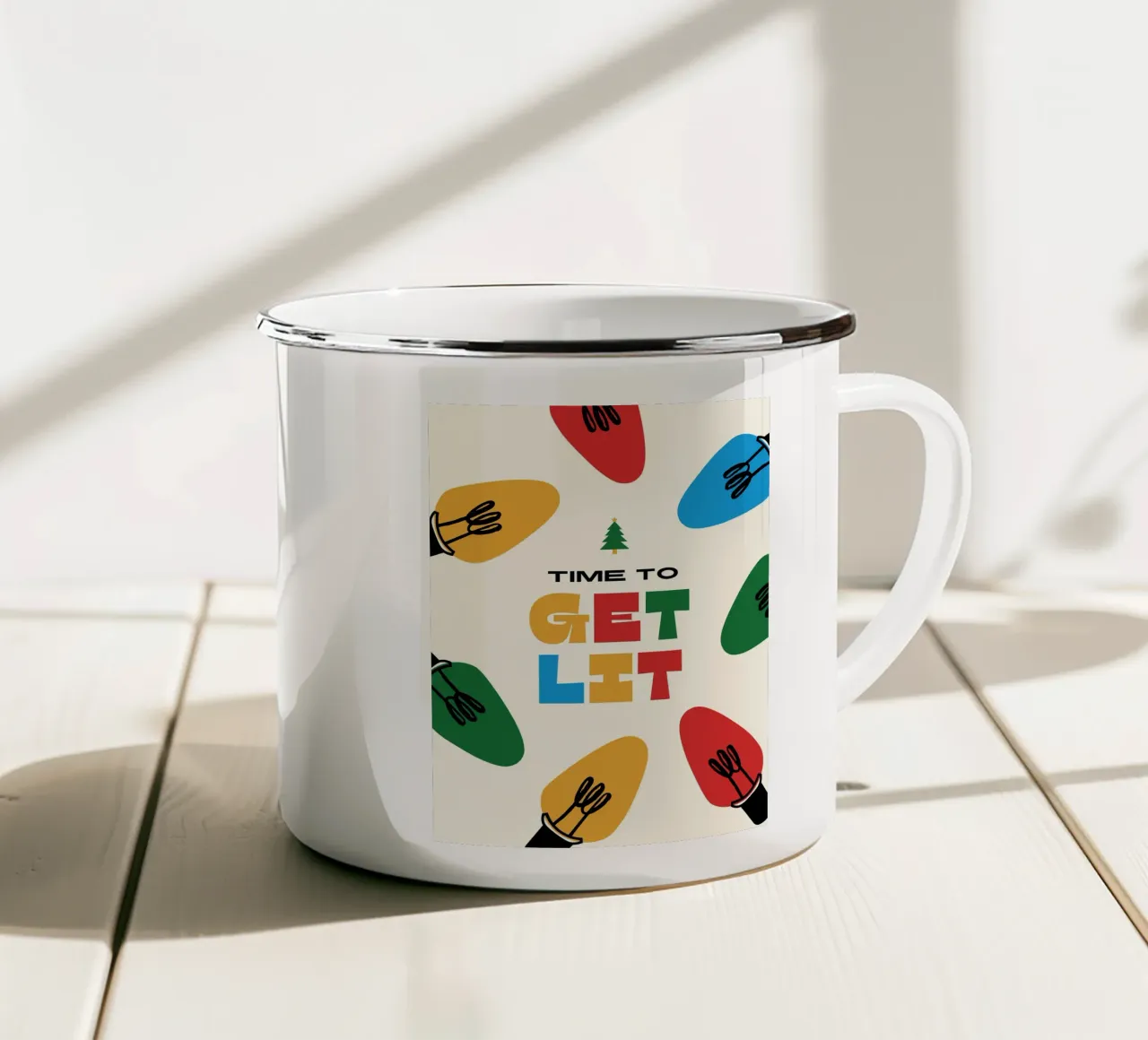 Christmas Time tazza in smalto da Dreamer10