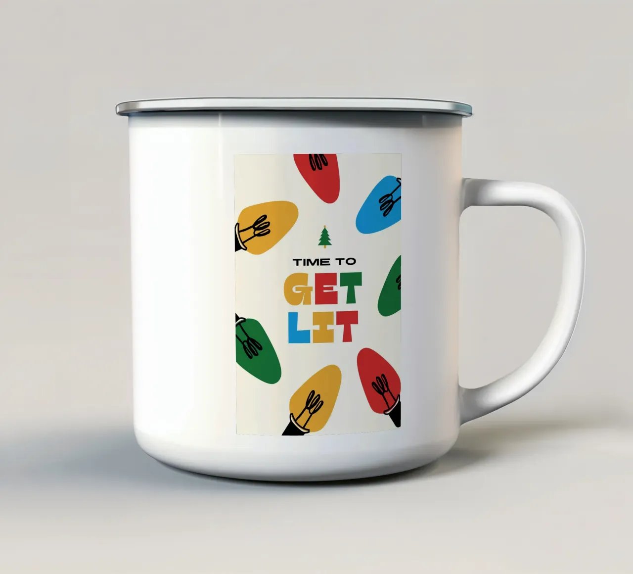 Christmas Time tazza in smalto da Dreamer10