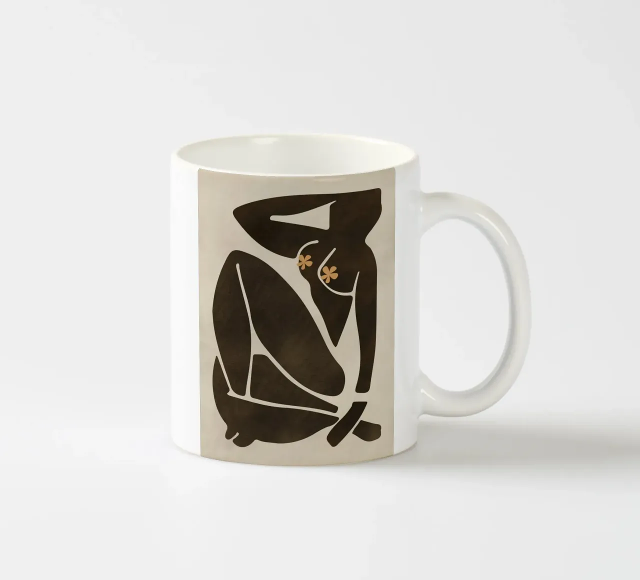 Cut out nude ceramic mug by Little Dean