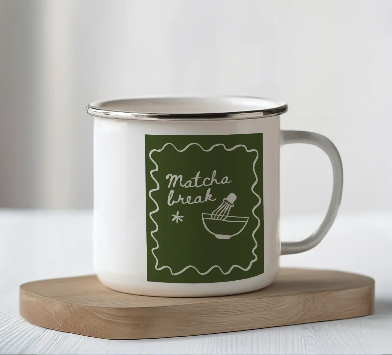 Matcha Break tazza in smalto da Dreamer10