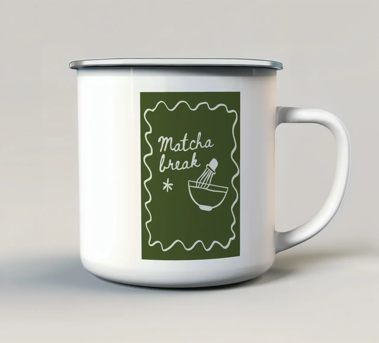 Matcha Break tazza in smalto da Dreamer10