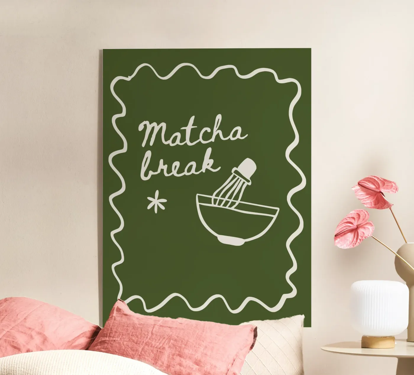 Matcha Break acryl van Dreamer10