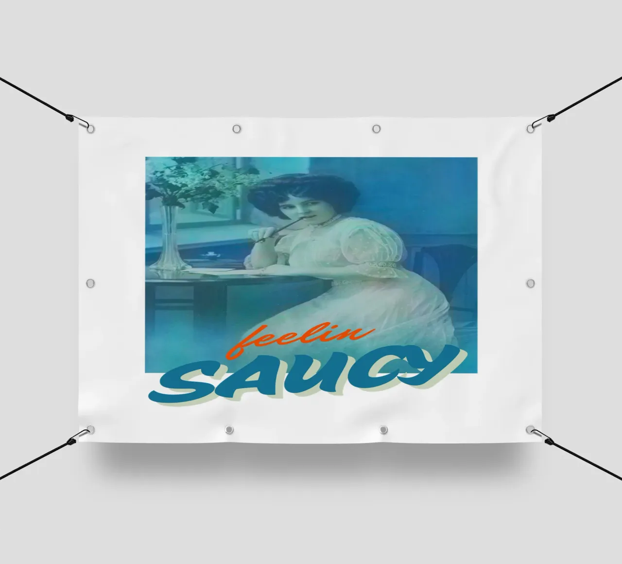 Feelin Saucy | Press Play Art Print Remix telo in pvc da Press Play Art Prints