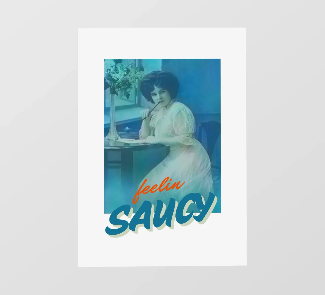 Feelin Saucy | Press Play Art Print Remix telo in pvc da Press Play Art Prints