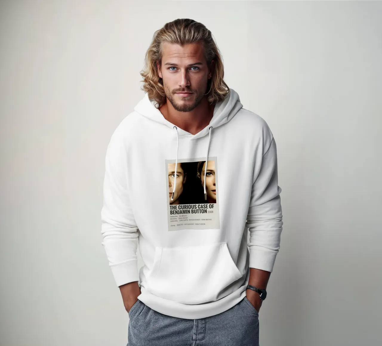 THE CURIOUS CASE OF BENJAMIN BUTTON 2008 felpa con cappuccio da MVFminimalist