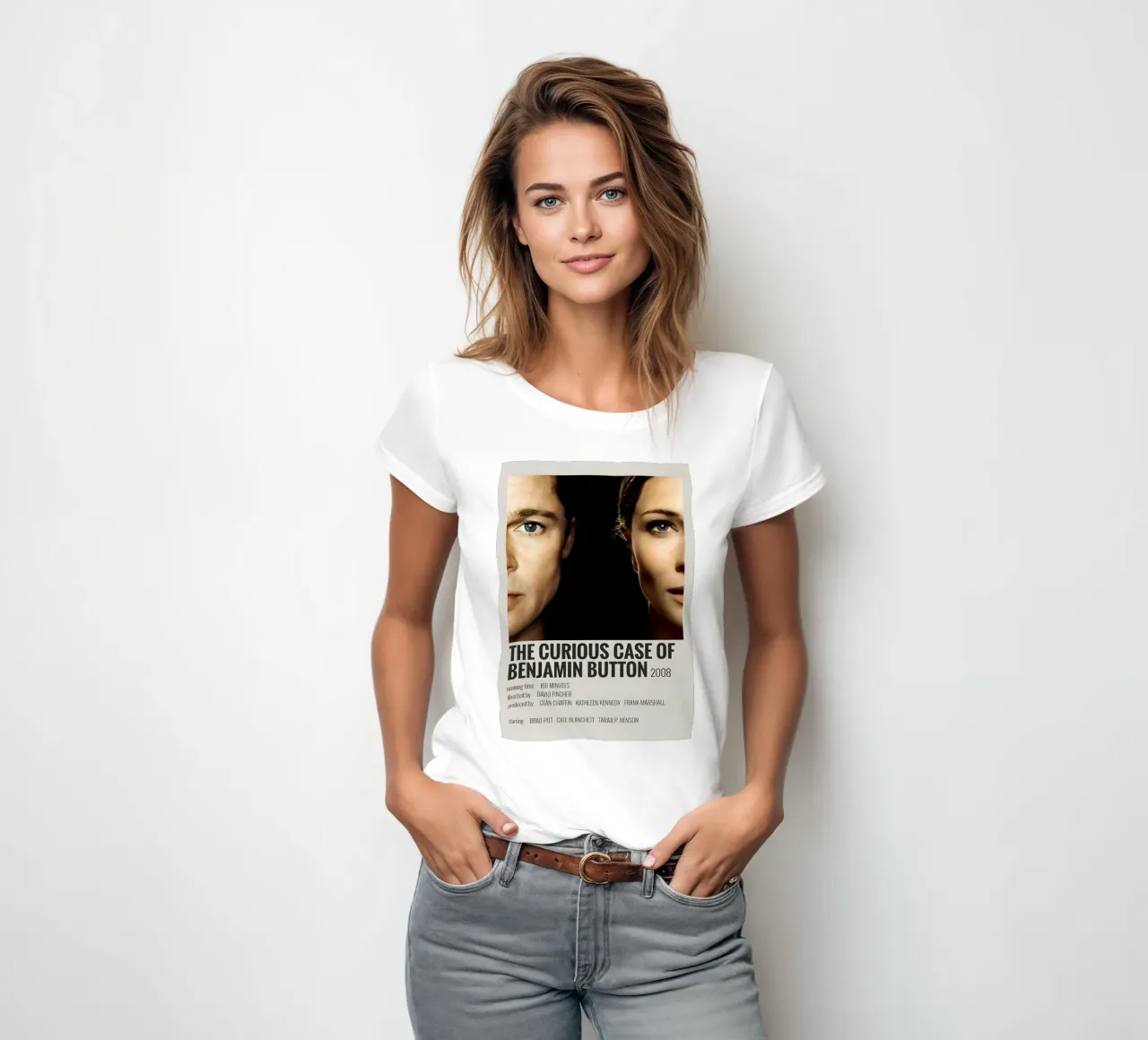 THE CURIOUS CASE OF BENJAMIN BUTTON 2008 t-shirt da donna da MVFminimalist