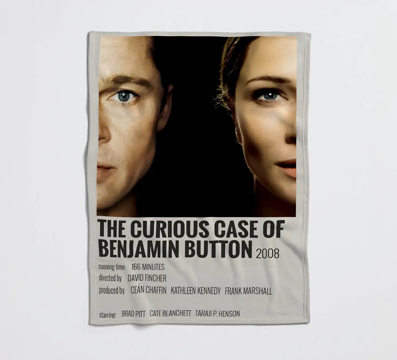 THE CURIOUS CASE OF BENJAMIN BUTTON 2008 coperta in pile da MVFminimalist
