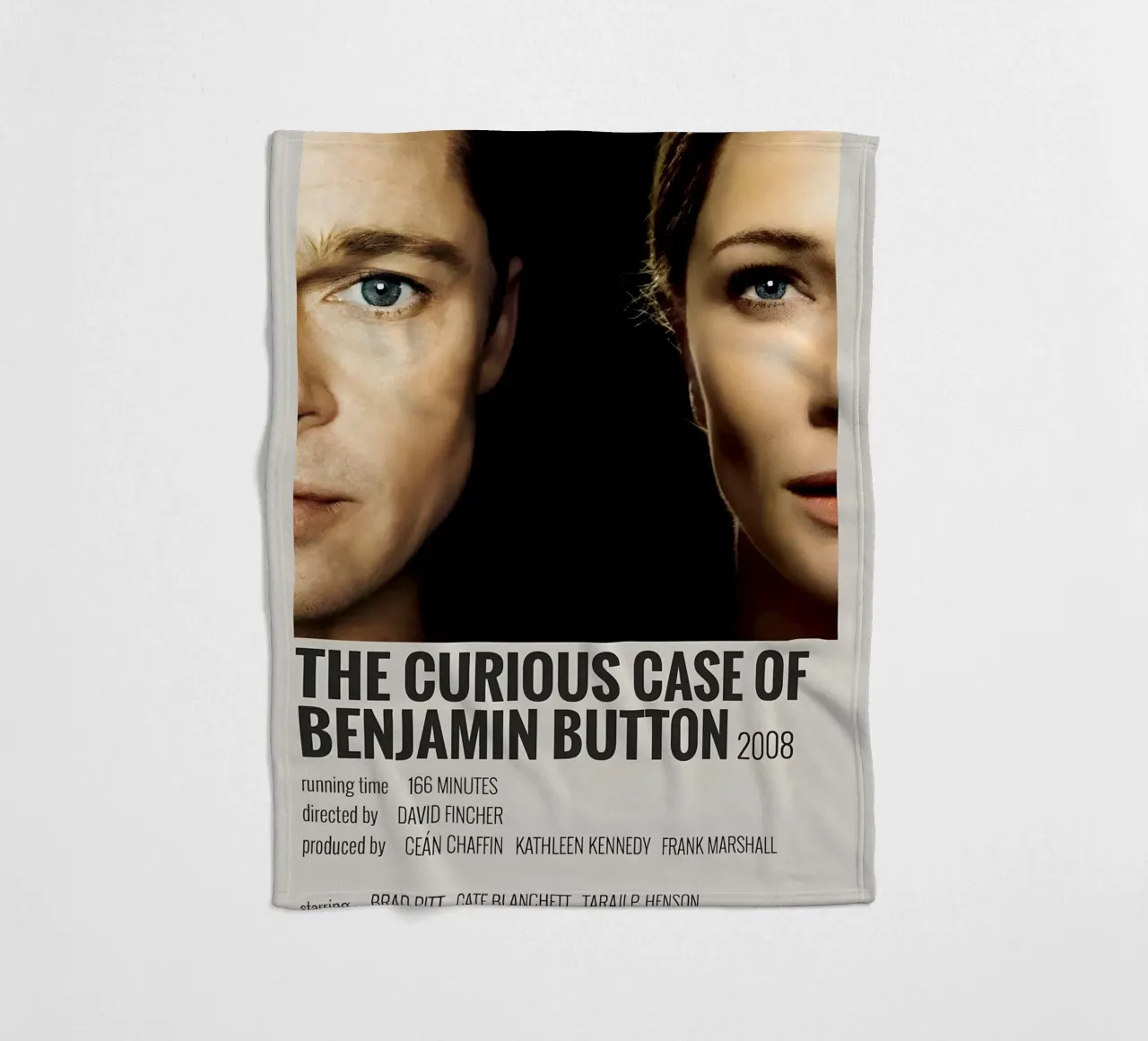 THE CURIOUS CASE OF BENJAMIN BUTTON 2008 coperta in pile da MVFminimalist