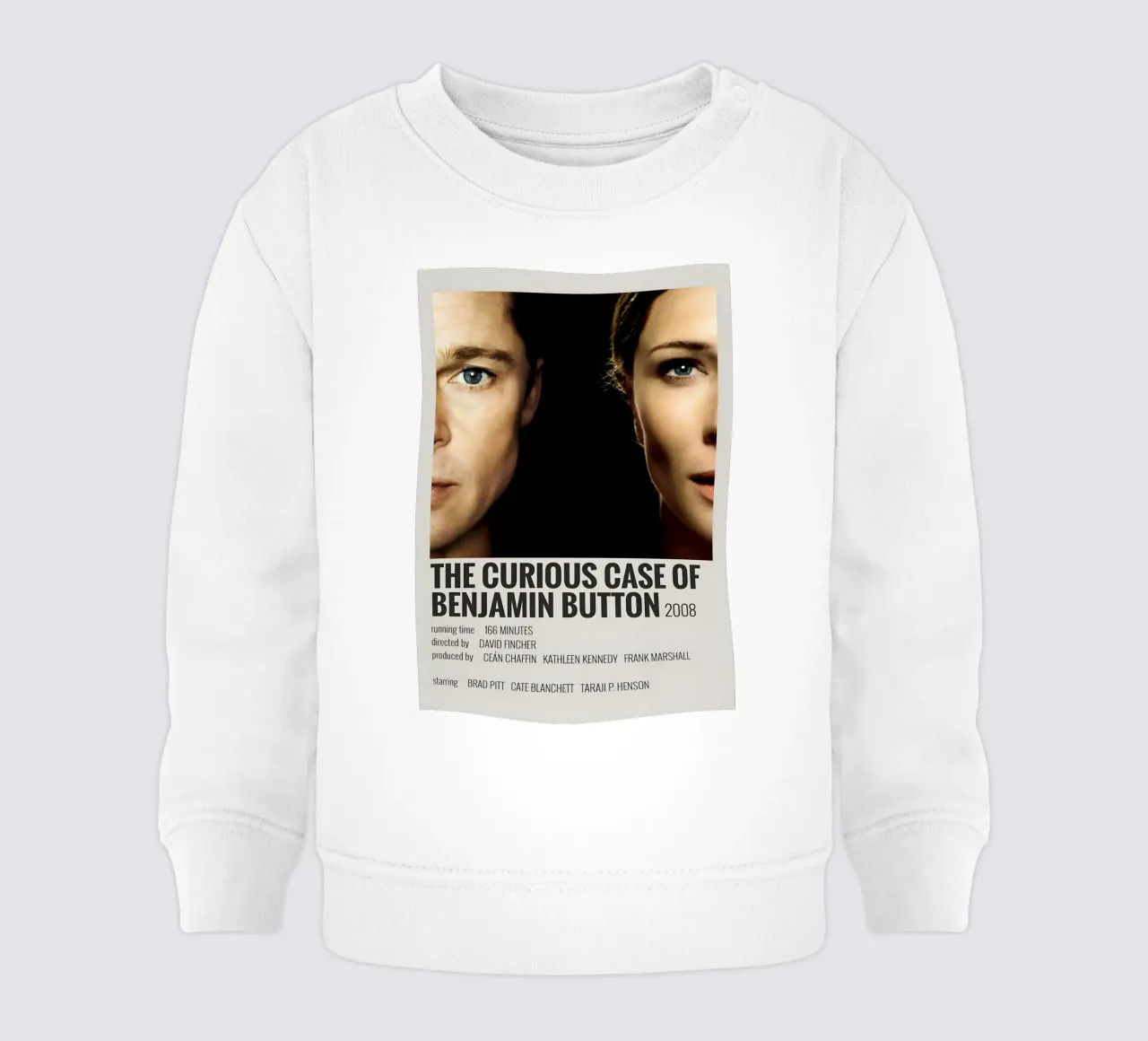THE CURIOUS CASE OF BENJAMIN BUTTON 2008 felpa neonato da MVFminimalist