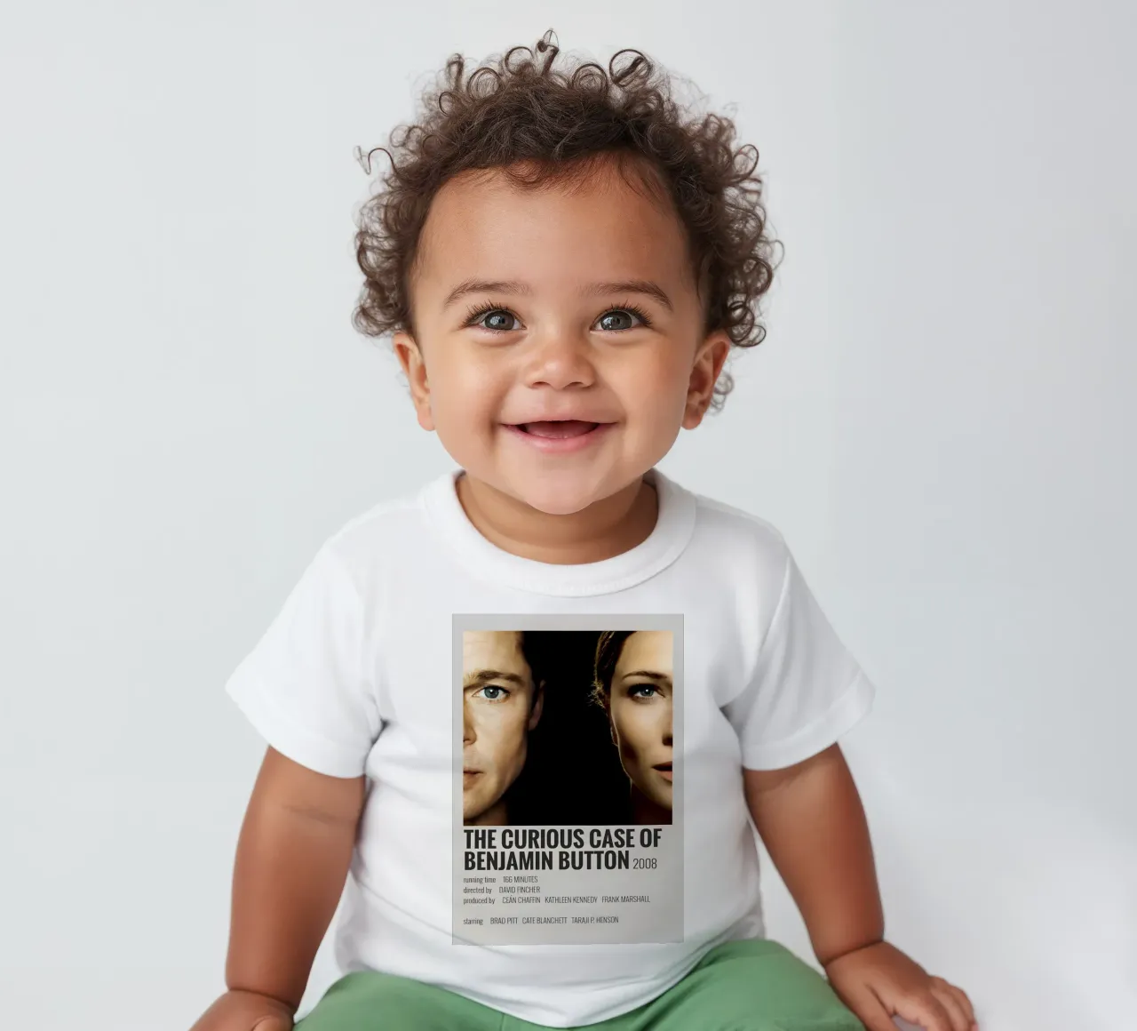 THE CURIOUS CASE OF BENJAMIN BUTTON 2008 maglietta neonato da MVFminimalist