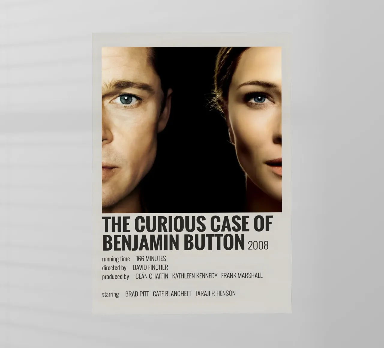 THE CURIOUS CASE OF BENJAMIN BUTTON 2008 pellicola backlit da MVFminimalist