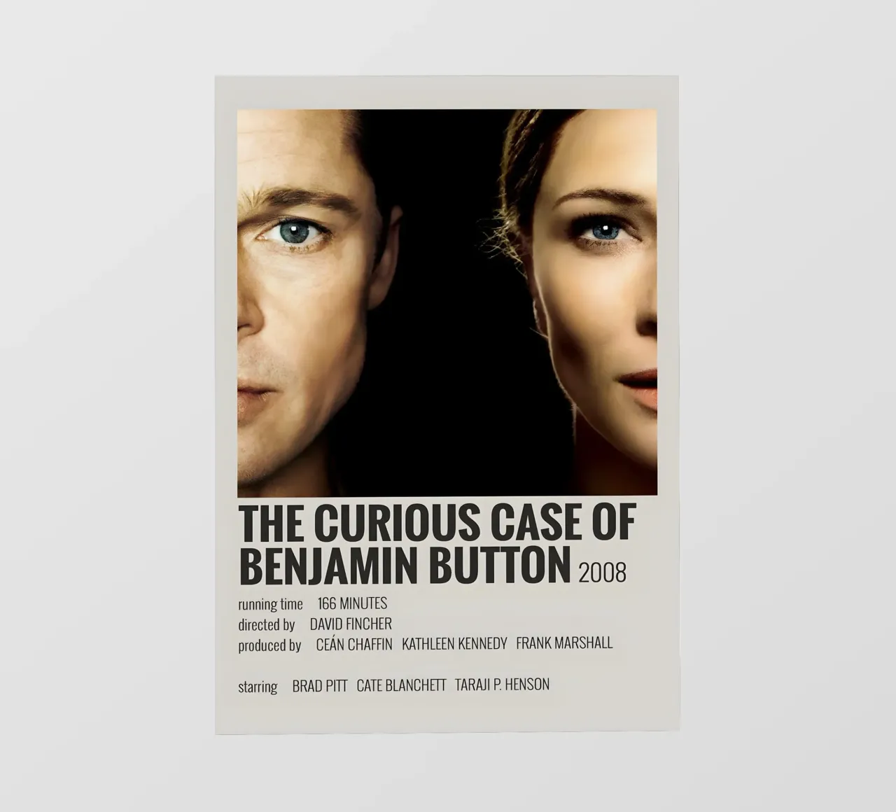 THE CURIOUS CASE OF BENJAMIN BUTTON 2008 pellicola backlit da MVFminimalist