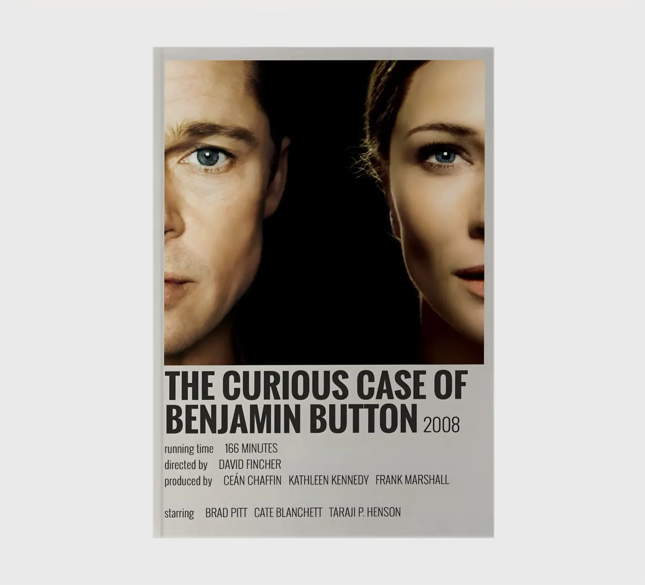 THE CURIOUS CASE OF BENJAMIN BUTTON 2008 notebook by MVFminimalist