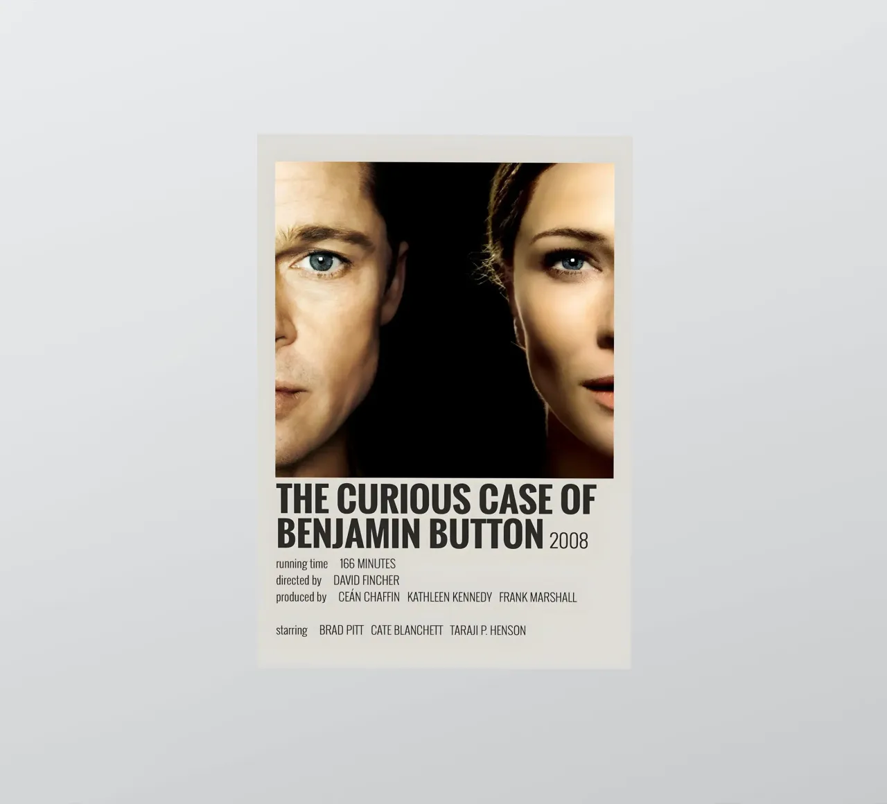 THE CURIOUS CASE OF BENJAMIN BUTTON 2008 adesivo da MVFminimalist