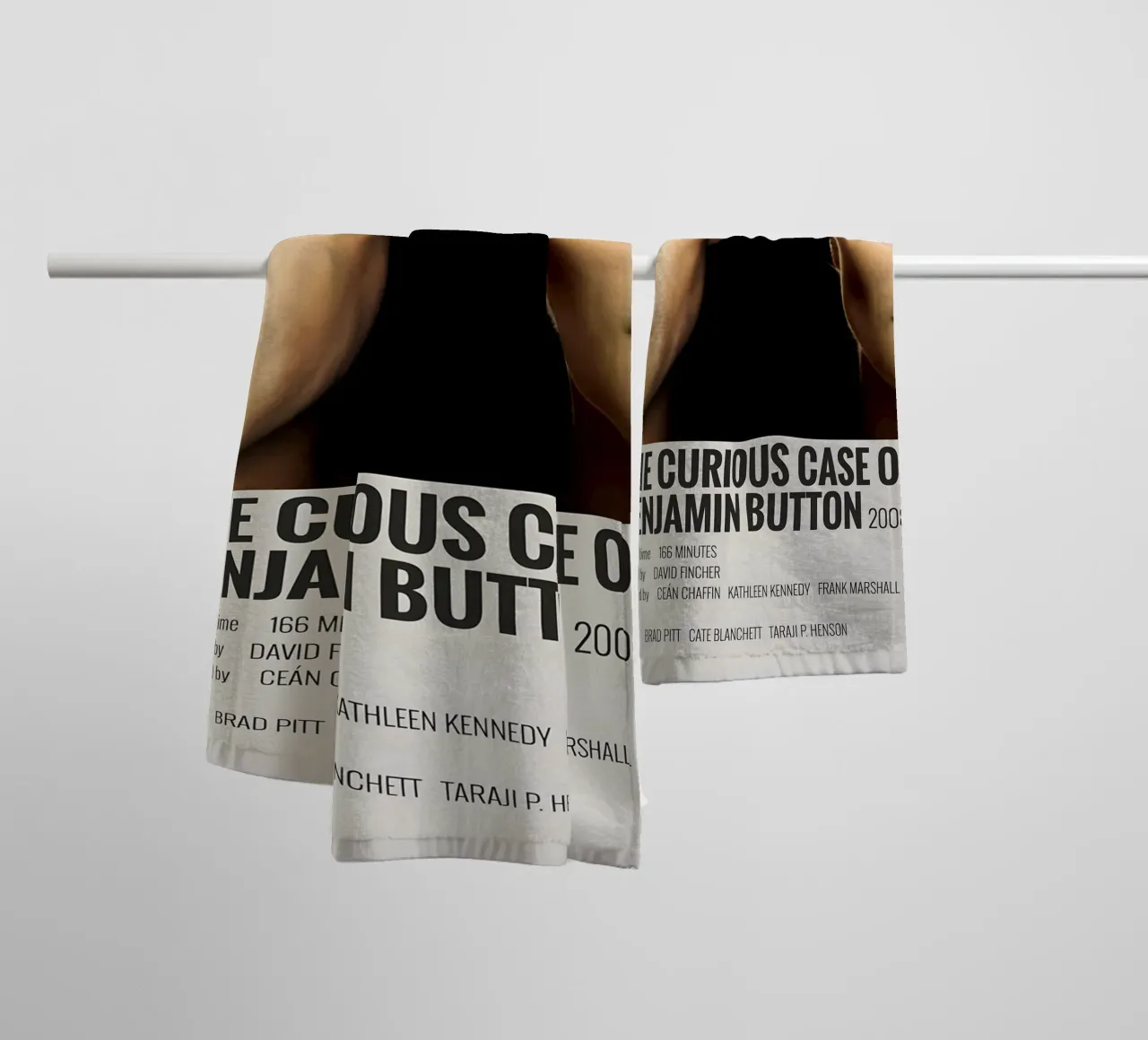 THE CURIOUS CASE OF BENJAMIN BUTTON 2008 asciugamano da bagno da MVFminimalist