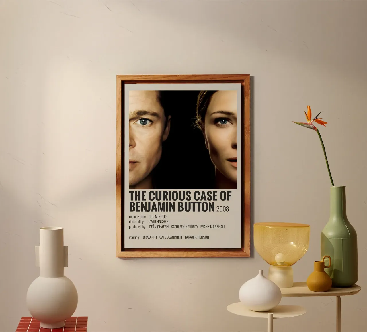 THE CURIOUS CASE OF BENJAMIN BUTTON 2008 alluminio dibond da MVFminimalist