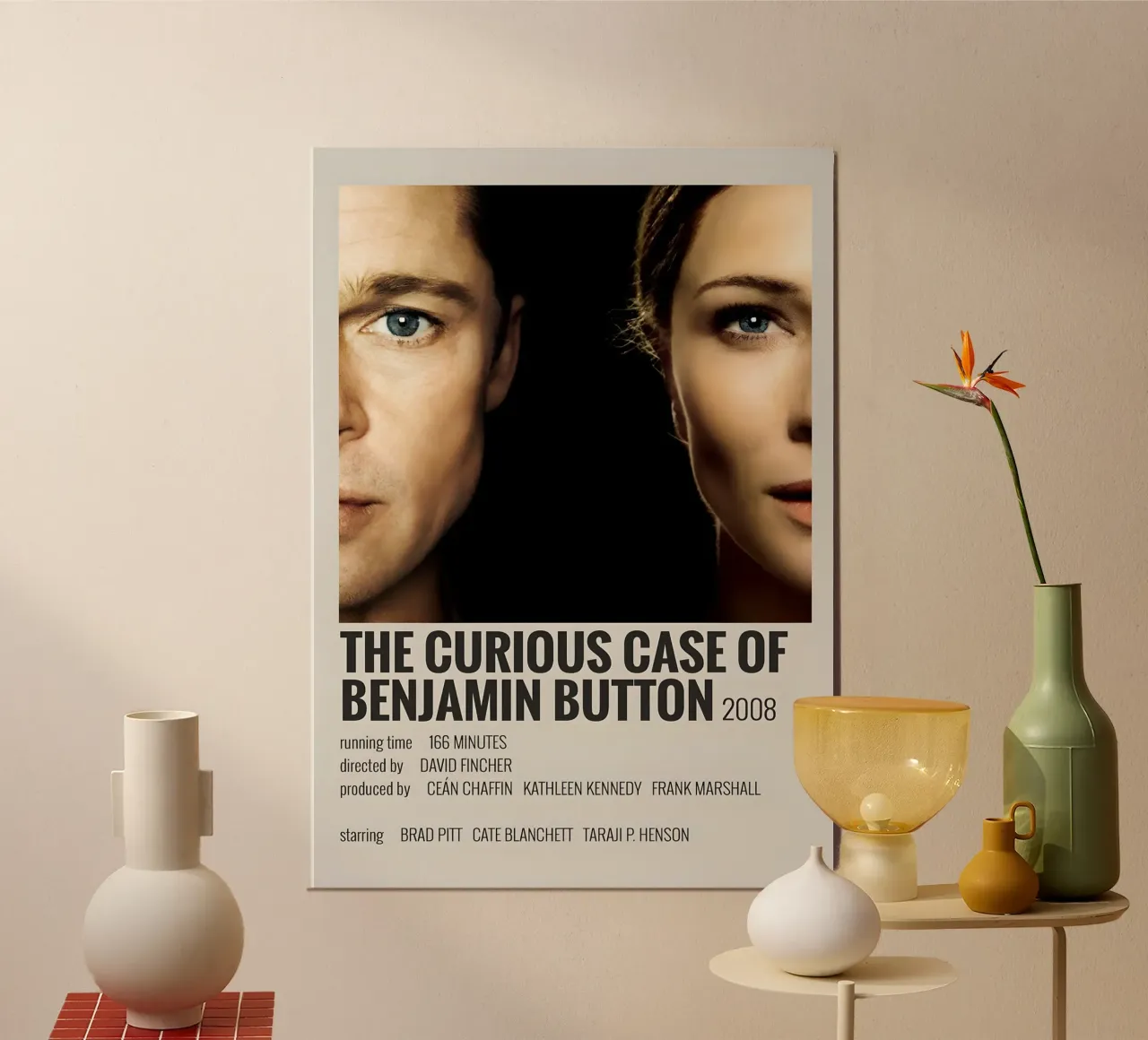 THE CURIOUS CASE OF BENJAMIN BUTTON 2008 alluminio dibond da MVFminimalist
