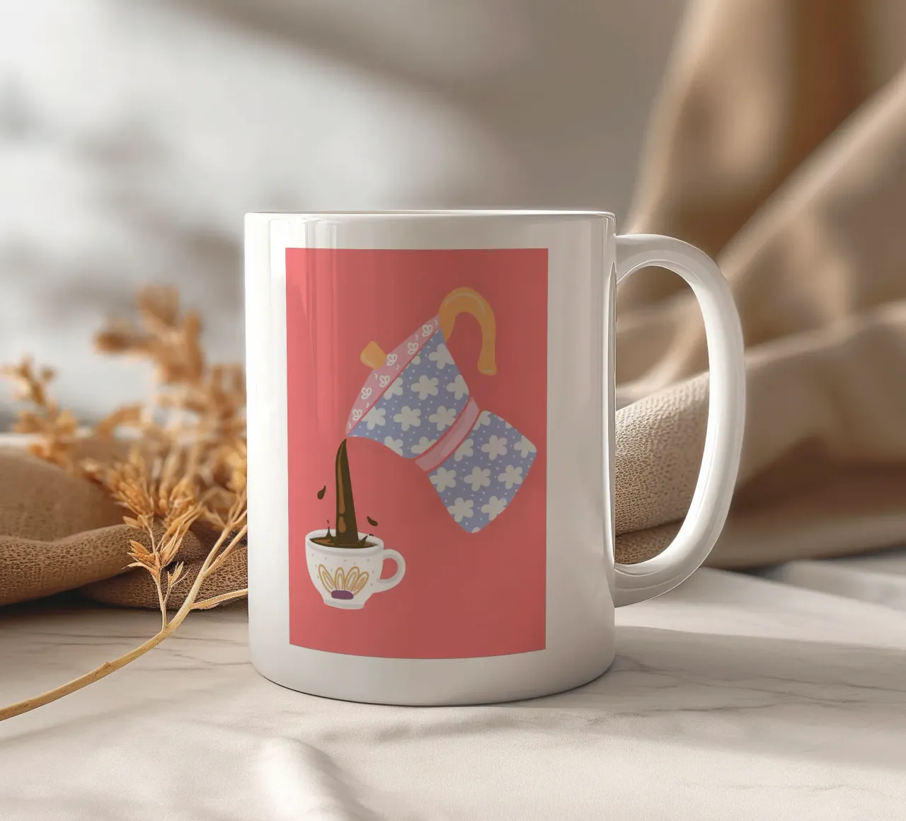 Lil’ Moka Love ceramic mug by FeiLala