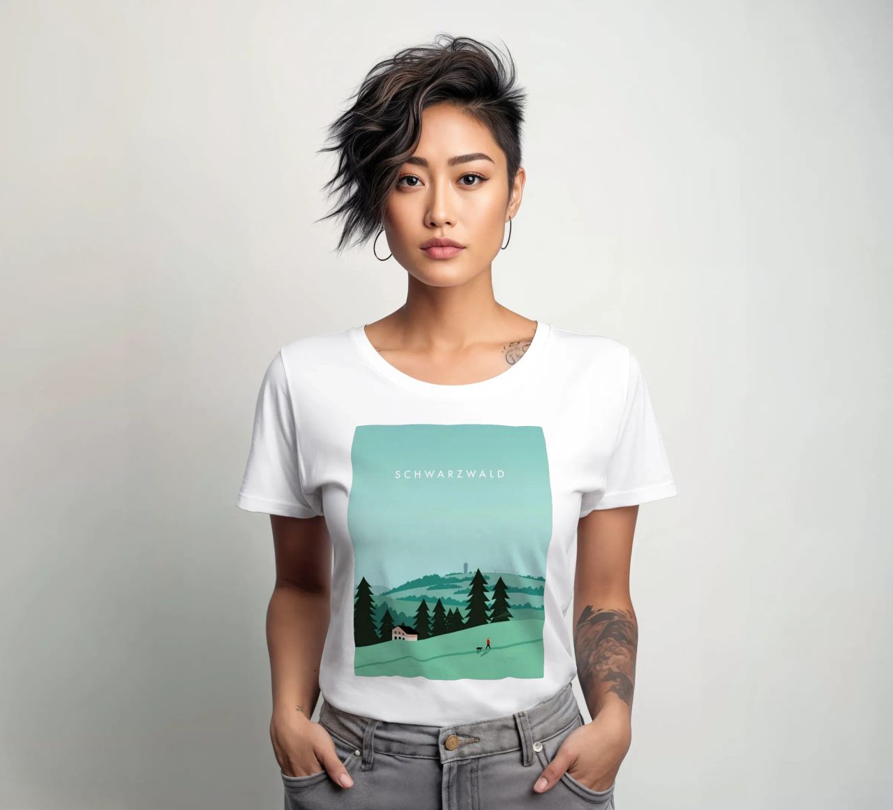 Schwarzwald Frauen T-Shirt von Katinka Reinke