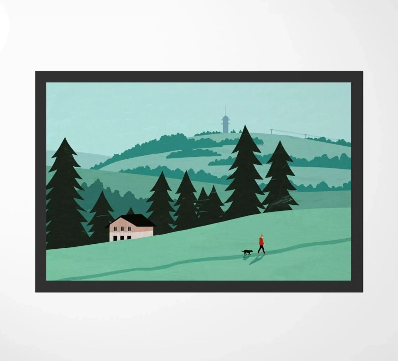 Schwarzwald Fußmatte von Katinka Reinke