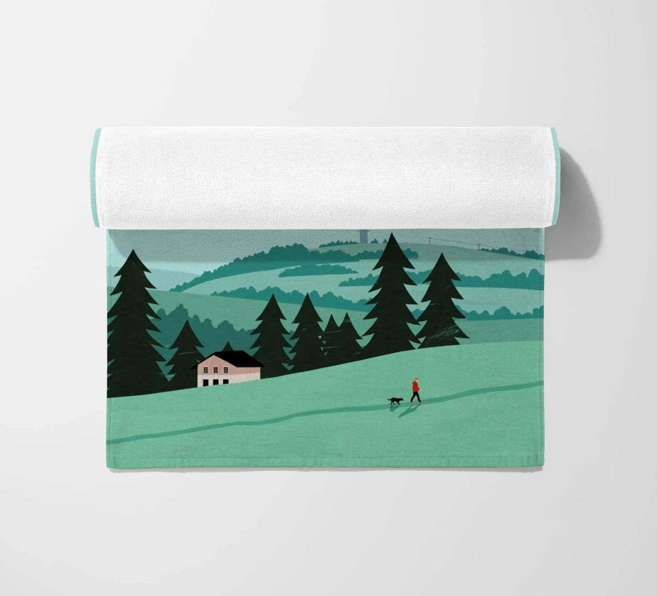 Schwarzwald Strandtuch von Katinka Reinke