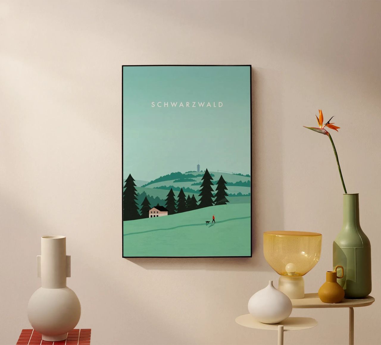 Schwarzwald Acryl-Glas von Katinka Reinke