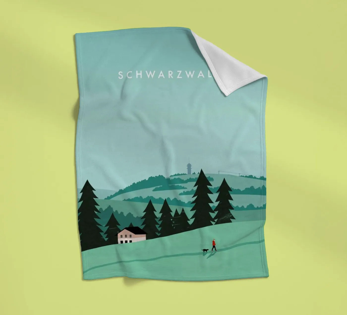 Schwarzwald fleecedeken van Katinka Reinke