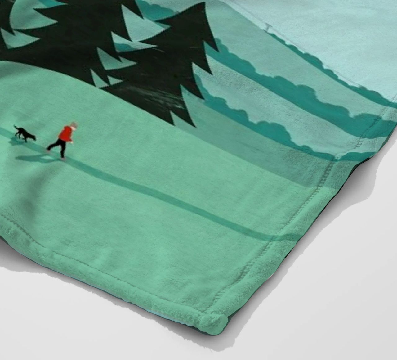 Schwarzwald Fleecedecke von Katinka Reinke