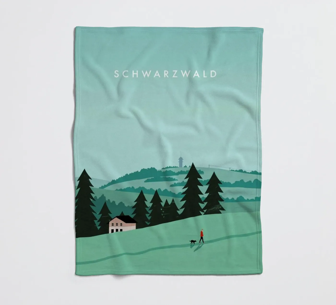 Schwarzwald fleecedeken van Katinka Reinke