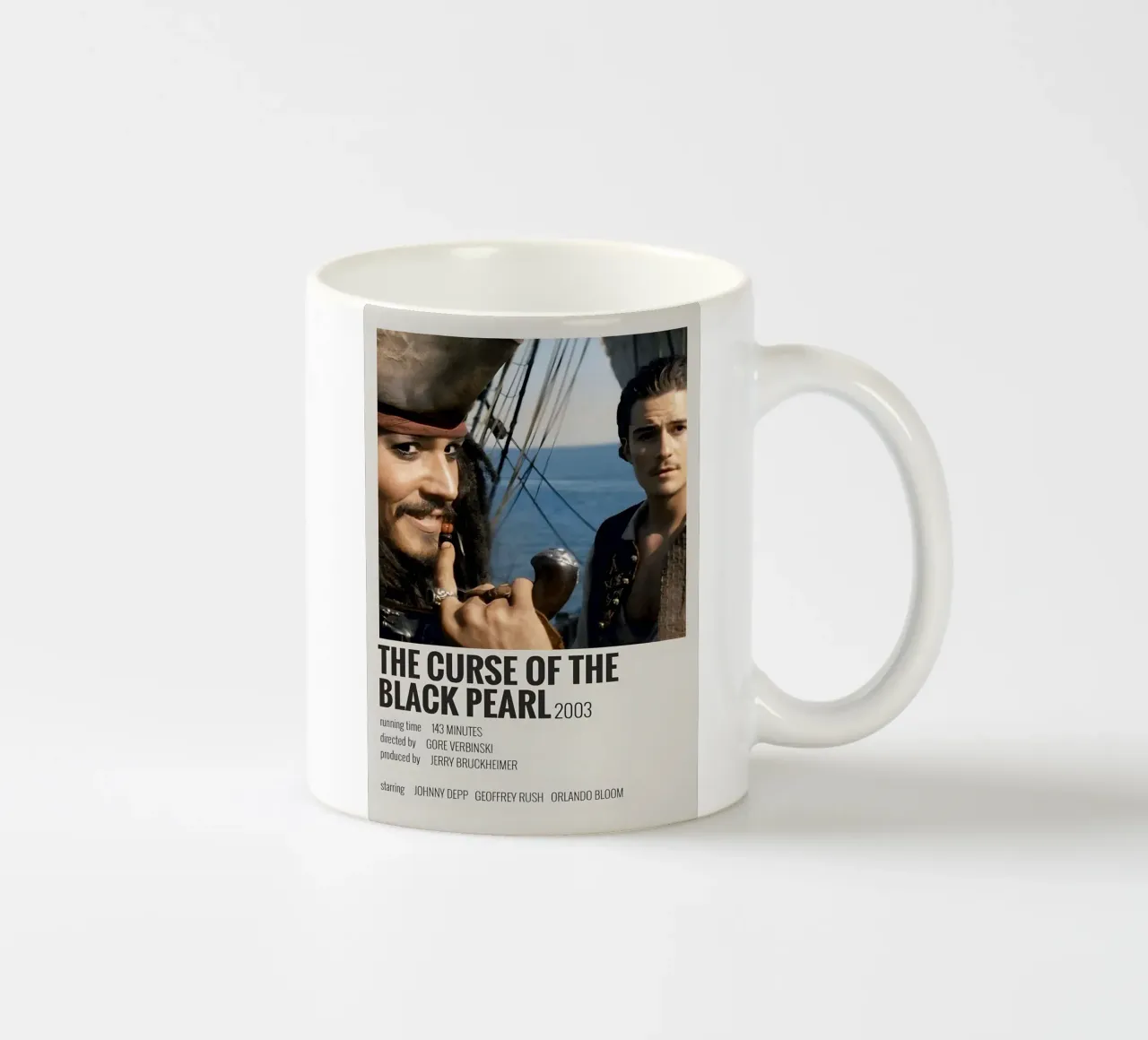 THE CURSE OF THE BLACK PEARL 2003 tazza in ceramica da MVFminimalist