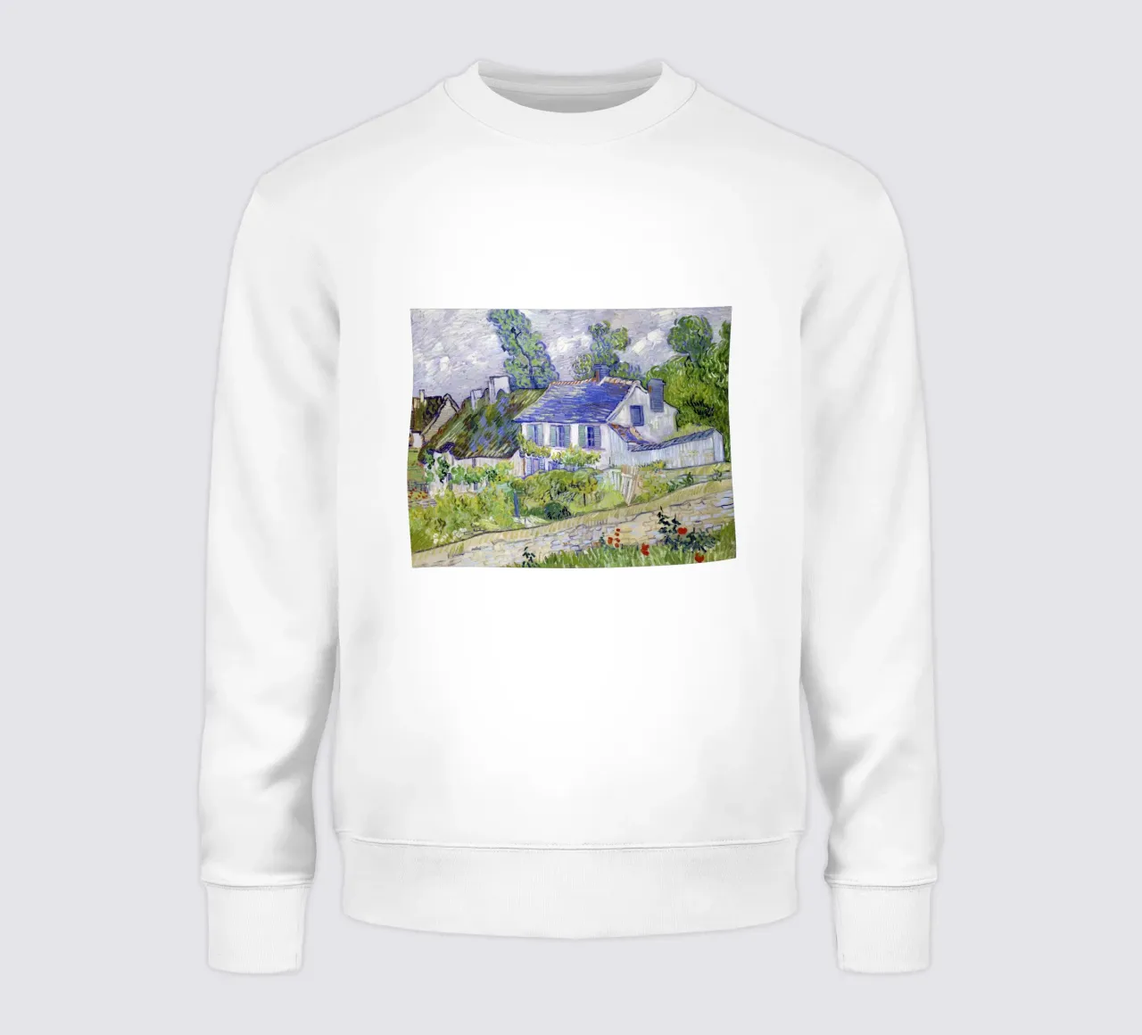 Le case di Auvers di Vincent van Gogh (1890) felpa da Venus Art