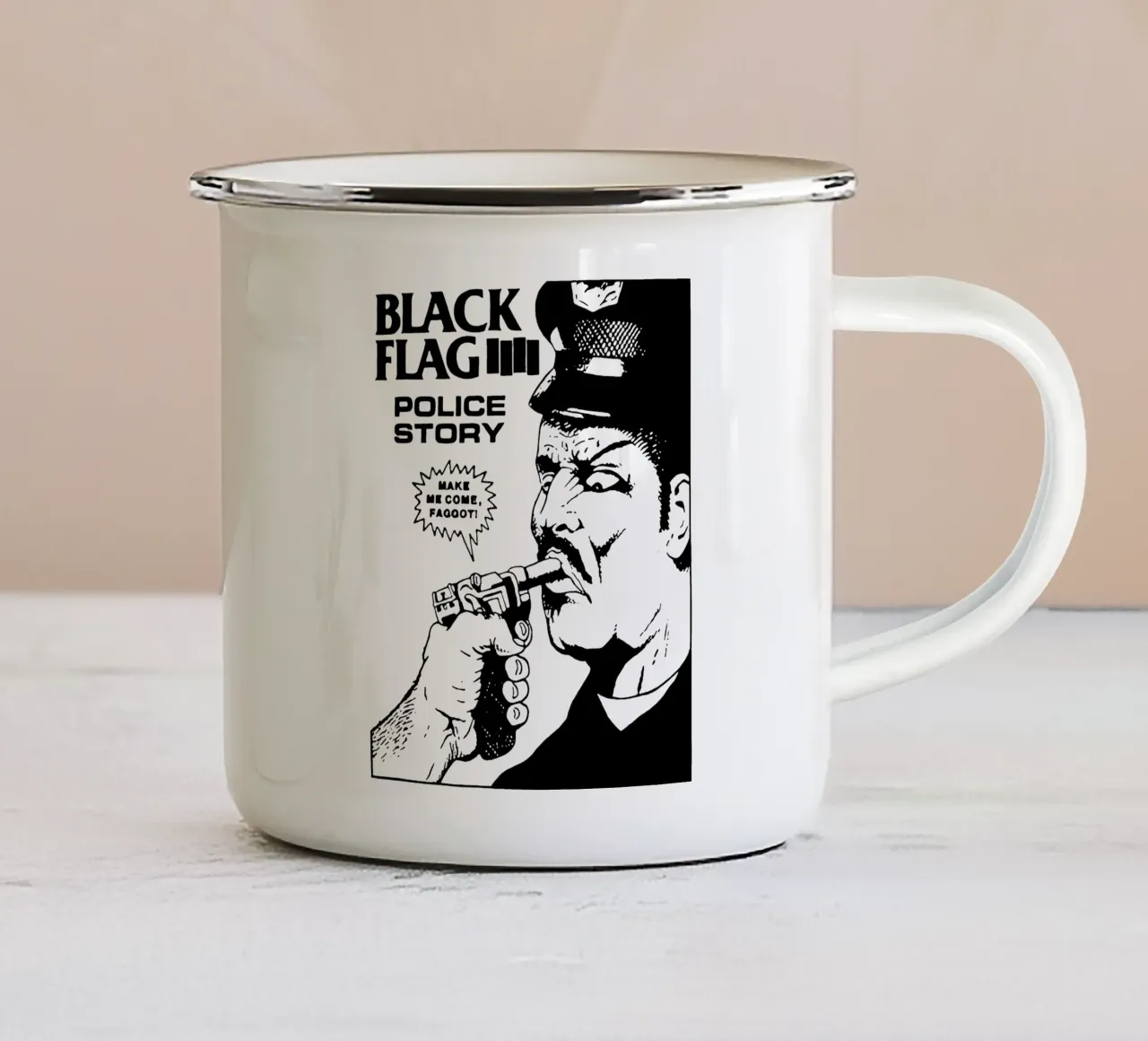 Black Flag - Band tazza in smalto da Gage Gottlieb