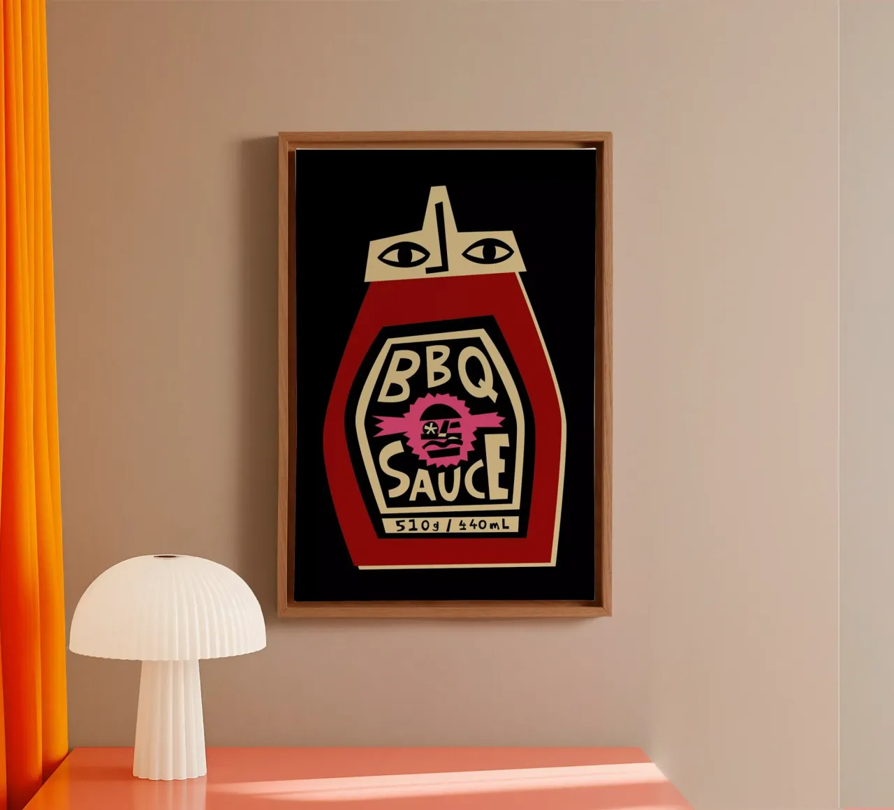 BBQ sauce canvas by Fox & Velvet