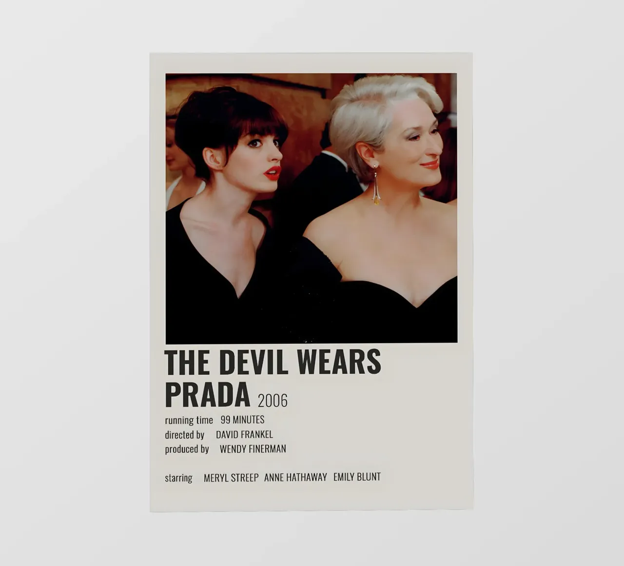 THE DEVIL WEARS PRADA 2006 telo in pvc da MVFminimalist