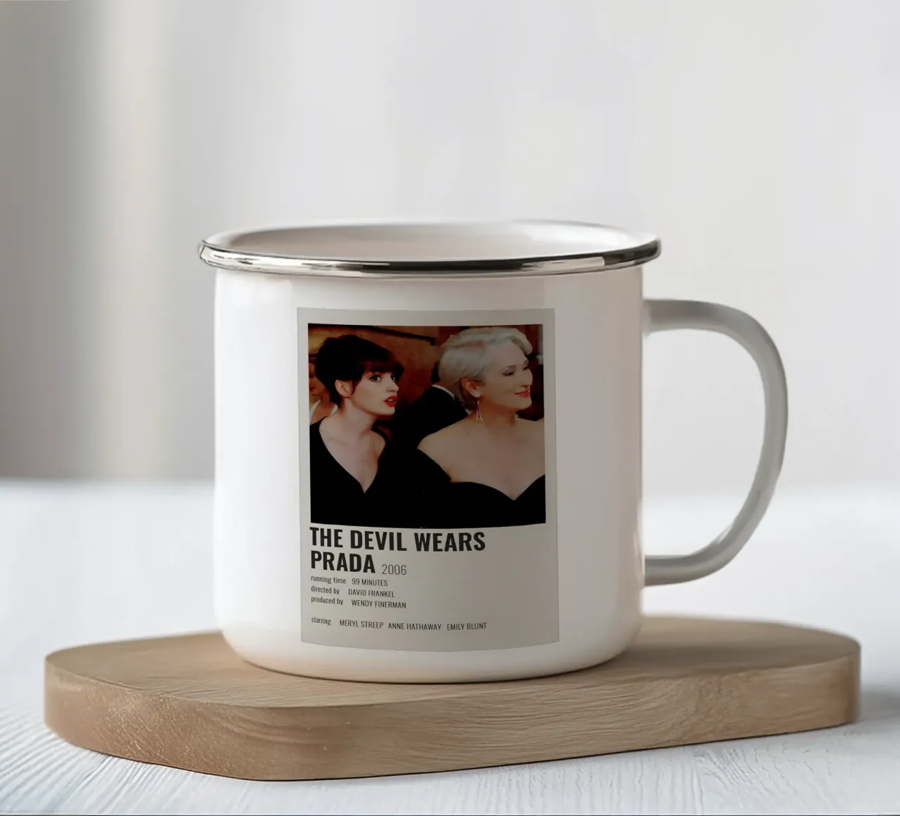 THE DEVIL WEARS PRADA 2006 tazza in smalto da MVFminimalist