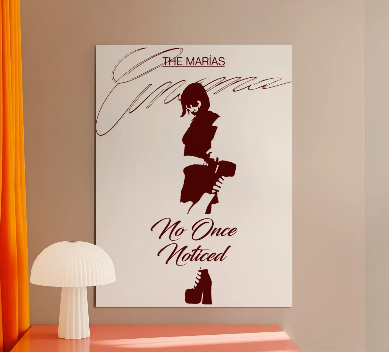 The Marias - Pop Band poster con telaio in legno da Gage Gottlieb