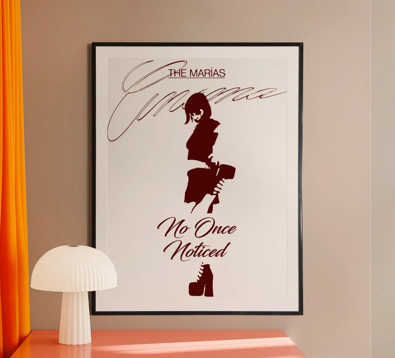 The Marias - Pop Band poster con telaio in legno da Gage Gottlieb