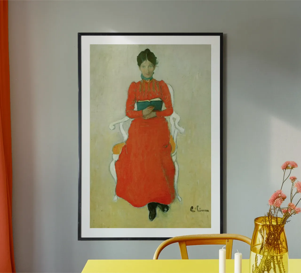 Larsson - Portrait of Dora Lamm poster con telaio in plastica da ARTOTHEK