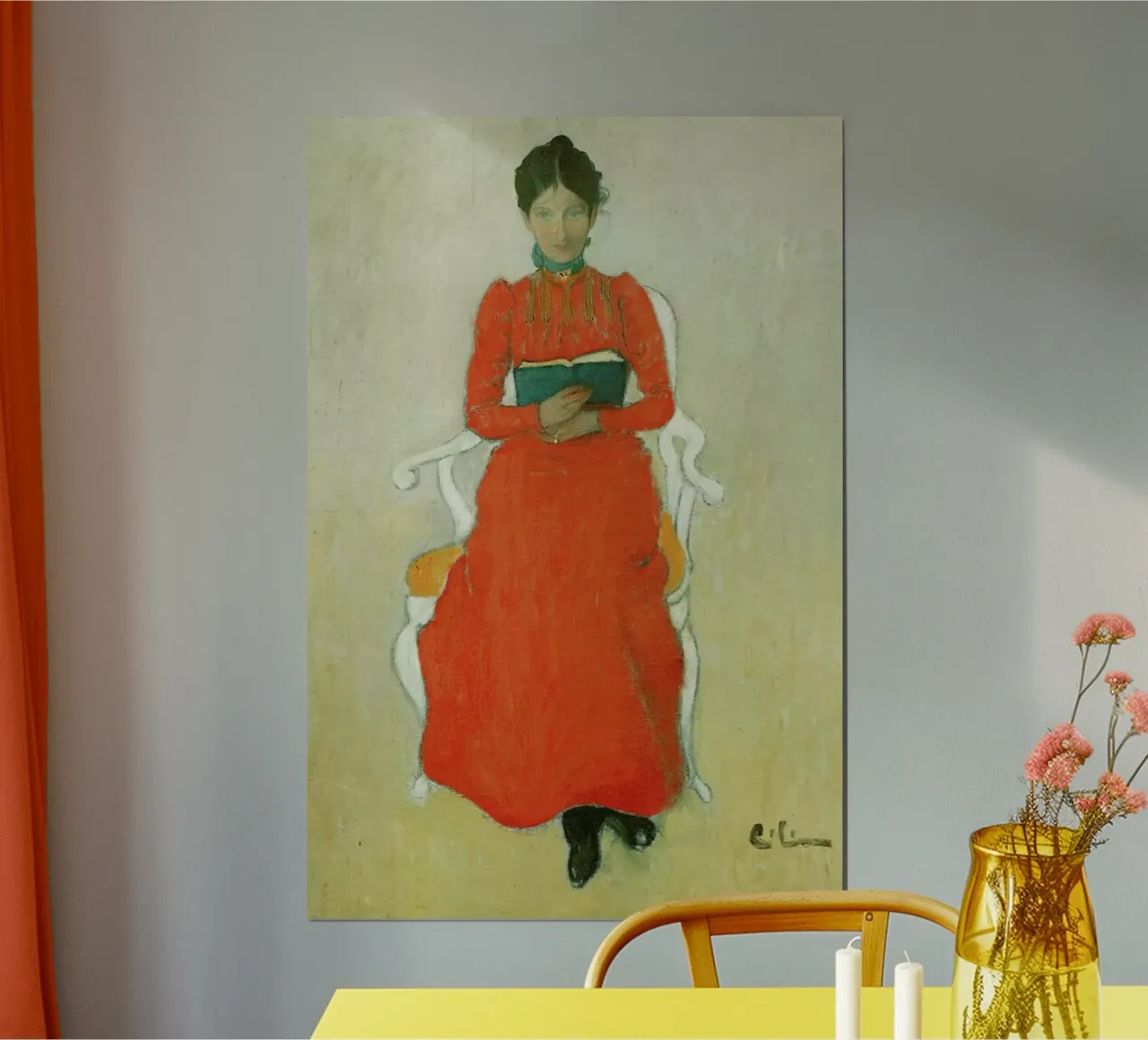 Larsson - Portrait of Dora Lamm poster con telaio in plastica da ARTOTHEK