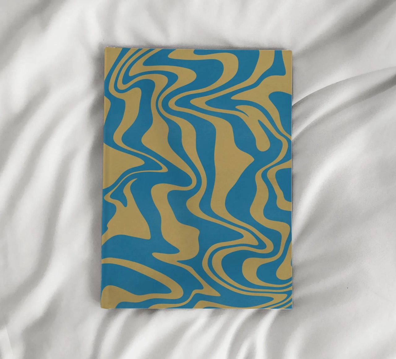 Fluid lines pattern notebook by Little Dean