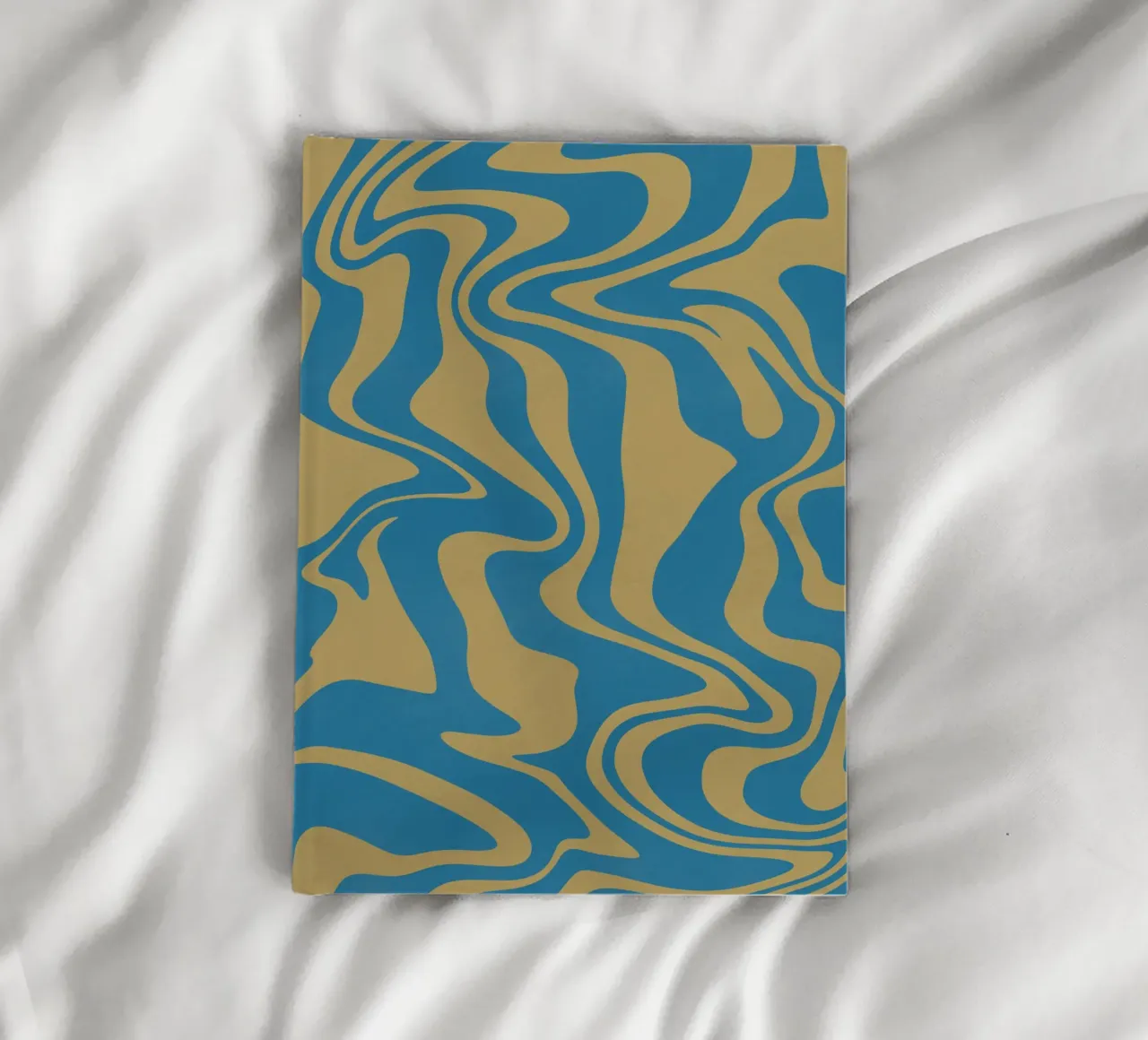 Fluid lines pattern notebook by Little Dean